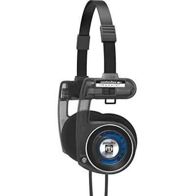 Koss Porta Pro Utility On-Ear-Kopfhörer, abnehmbares austauschbares Kabelsystem, zusammenklappbares Design, Stealth Grey Koss Porta Pro Utility On-Ear-Kopfhörer, abnehmbares austauschbares Kabelsystem, zusammenklappbares Design, Stealth Grey