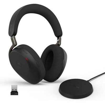 Jabra Evolve3 85 Over-Ear Bluetooth Headset kabellos mit Mikrofon, Schwarz Jabra Evolve3 85 Over-Ear Bluetooth Headset kabellos mit Mikrofon, Schwarz