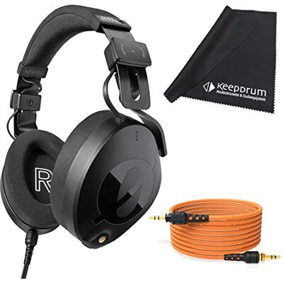 RØDE Rode NTH-100 Studio-Kopfhörer + 2,4m Kabel Orange + keepdrum Tuch RØDE Rode NTH-100 Studio-Kopfhörer + 2,4m Kabel Orange + keepdrum Tuch