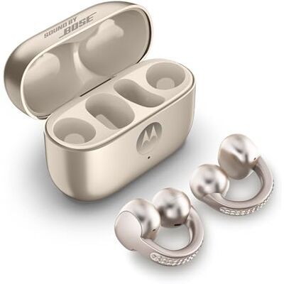 Motorola Moto Buds Loop ft. Sound by Bose (Open-Ear-Earbuds, BT 5.4, kristallklarer Sound, Geräuschunterdrückung, kabelloses Laden, Akkulaufzeit bis zu 8 Std.) French Oak mit Swarovski-Kristallen Motorola Moto Buds Loop ft. Sound by Bose (Open-Ear-Earbuds, BT 5.4, kristallklarer Sound, Geräuschunterdrückung, kabelloses Laden, Akkulaufzeit bis zu 8 Std.) French Oak mit Swarovski-Kristallen