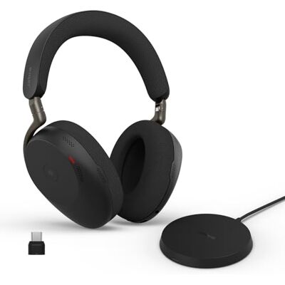 Jabra Evolve3 85 Over-Ear Bluetooth Headset kabellos mit Mikrofon, Schwarz Jabra Evolve3 85 Over-Ear Bluetooth Headset kabellos mit Mikrofon, Schwarz