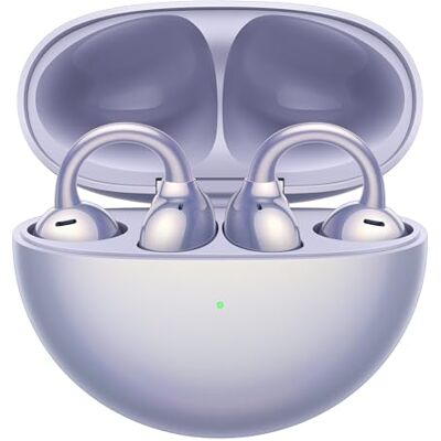 Huawei FreeClip Kabellose Kopfhörer, Lila Innovatives Clip-Design, Open-Ear Hörerlebnis, KI-Geräuschunterdrückung bei Anrufen, lange Akkulaufzeit. für Android & iOS Huawei FreeClip Kabellose Kopfhörer, Lila Innovatives Clip-Design, Open-Ear Hörerlebnis, KI-Geräuschunterdrückung bei Anrufen, lange Akkulaufzeit. für Android & iOS