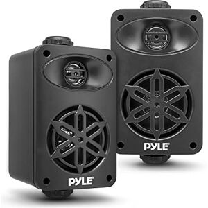 Pyle Bluetooth Lautsprecher Boxen – 200W 3.5" Outdoor 2-Wege Set, wetterfest, schwarz 1/2" Tweeter, Schnellanschluss, kompakte Außenlautsprecher für Garten, Boot & Außenbereich Pyle Bluetooth Lautsprecher Boxen – 200W 3.5" Outdoor 2-Wege Set, wetterfest, schwarz 1/2" Tweeter, Schnellanschluss, kompakte Außenlautsprecher für Garten, Boot & Außenbereich