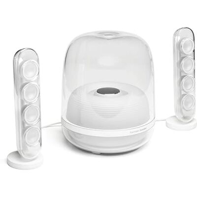 Harman/Kardon SoundSticks 4 Bluetooth-Lautsprechersystem, Weiß Harman/Kardon SoundSticks 4 Bluetooth-Lautsprechersystem, Weiß