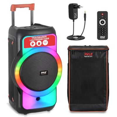 Pyle Audio Large Bluetooth Party Speaker Big Bluetooth Speaker with True Wireless Stereo System Enjoy Powerful Bass and Clear Treble Big Speaker with Carry Bag PPHP1979BG 160W Pyle Audio Large Bluetooth Party Speaker Big Bluetooth Speaker with True Wireless Stereo System Enjoy Powerful Bass and Clear Treble Big Speaker with Carry Bag PPHP1979BG 160W