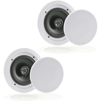 Pyle Deckenlautsprecher, Wandlautsprecher Bluetooth, 200W- 23cm- Einbaulautsprecher, Bluetooth Speaker- für Heimkino, Büro, Soundsystem Flach & Rund – Stereoanlage, für Wand, Regal & Decke Pyle Deckenlautsprecher, Wandlautsprecher Bluetooth, 200W- 23cm- Einbaulautsprecher, Bluetooth Speaker- für Heimkino, Büro, Soundsystem Flach & Rund – Stereoanlage, für Wand, Regal & Decke