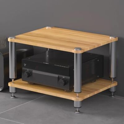 Whsmke 2/3/4-stöckiger Audio-Aufbewahrungsschrank Mit Anti-Vibrations-Füßen Professionelles Rack, Verstärkerständer, AV-Geräteregal Plattenspieler, Lautsprecher, Heimkino(Wood,60*48*40cm/2Tier) Whsmke 2/3/4-stöckiger Audio-Aufbewahrungsschrank Mit Anti-Vibrations-Füßen Professionelles Rack, Verstärkerständer, AV-Geräteregal Plattenspieler, Lautsprecher, Heimkino(Wood,60*48*40cm/2Tier)