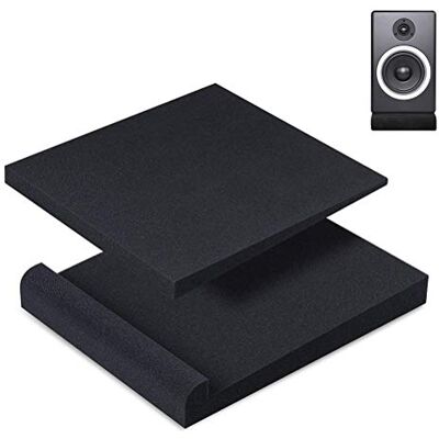 ZARQ Studio Monitor Isolation Pads, Lautsprecher Isolation Pad High Density Acoustic Foam Isolation Pads Speaker Base ZARQ Studio Monitor Isolation Pads, Lautsprecher Isolation Pad High Density Acoustic Foam Isolation Pads Speaker Base