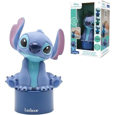 Lexibook , Stitch, Bluetooth-Nachtlicht-Lautsprecher, Blau, NS02DLXB Bluetooth-Lautsprecher, LED-Nachtlicht, Blau Lexibook , Stitch, Bluetooth-Nachtlicht-Lautsprecher, Blau, NS02DLXB Bluetooth-Lautsprecher, LED-Nachtlicht, Blau