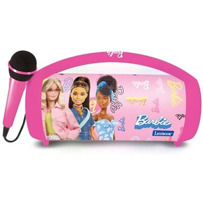 Lexibook , Barbie, Karaoke-Bluetooth-Lautsprecher, pink, BTP585BBZLXB Stereo-Klang, Mikro inklusive, USB- & SD-Anschlüsse, Akku, Tragegriff Lexibook , Barbie, Karaoke-Bluetooth-Lautsprecher, pink, BTP585BBZLXB Stereo-Klang, Mikro inklusive, USB- & SD-Anschlüsse, Akku, Tragegriff