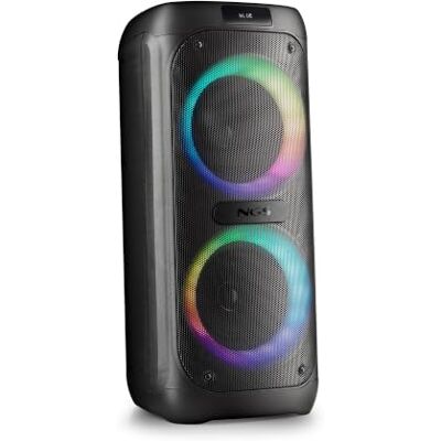 NGS Wild Banger 2 – Bluetooth-kompatibler Lautsprecher 160W Spitzenleistung, True Wireless, RGB-Lichter, Karaoke mit Mikroeingang, 4 Std. Akku, 128GB USB/TF & UKW-Radio NGS Wild Banger 2 – Bluetooth-kompatibler Lautsprecher 160W Spitzenleistung, True Wireless, RGB-Lichter, Karaoke mit Mikroeingang, 4 Std. Akku, 128GB USB/TF & UKW-Radio