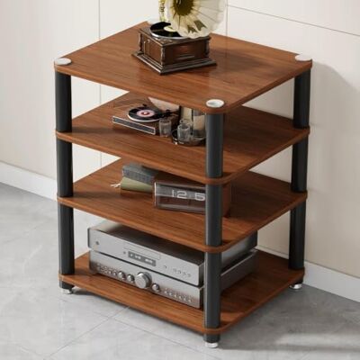 Whsmke Mehrstufiger Verstärkerständer Für Das Heimkino Im Wohnzimmer AV-Geräteregal Für Projektor-Lautsprecher-Audio, Stabiler Stereo-Komponentenhalter(BrownA,60*40*77cm/4Tier) Whsmke Mehrstufiger Verstärkerständer Für Das Heimkino Im Wohnzimmer AV-Geräteregal Für Projektor-Lautsprecher-Audio, Stabiler Stereo-Komponentenhalter(BrownA,60*40*77cm/4Tier)