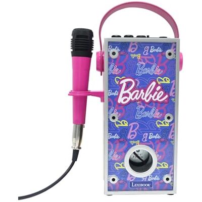 Lexibook , Barbie, Bluetooth-Lautsprecher, pink, BTP185BBZLXB Mikrofon, mehrfarbige Lichter, SD/TF-Slot, Akku, pink Lexibook , Barbie, Bluetooth-Lautsprecher, pink, BTP185BBZLXB Mikrofon, mehrfarbige Lichter, SD/TF-Slot, Akku, pink
