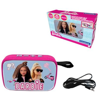 Lexibook , Barbie, Bluetooth-Lautsprecher, blau pink, BT018BBLXB Kabellos, TWS-Stereo, USB-C, SD/TF-Karte, Akku, integriertes Mikro, blau pink Lexibook , Barbie, Bluetooth-Lautsprecher, blau pink, BT018BBLXB Kabellos, TWS-Stereo, USB-C, SD/TF-Karte, Akku, integriertes Mikro, blau pink