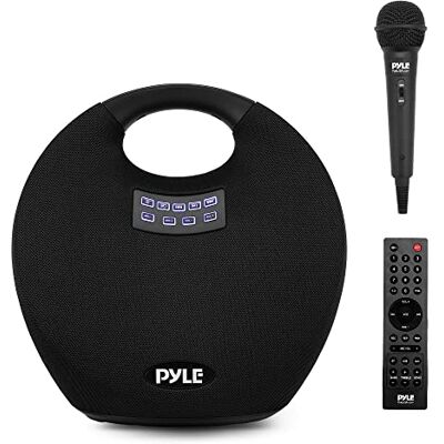 Pyle Tragbarer, wasserdichter Bluetooth-Lautsprecher – 280 Watt maximale Ausgangsleistung, kabelloses Musik-Streaming, wiederaufladbarer Akku, MP3/WMA/FLAC Digitale Audiodateiunterstützung und Pyle Tragbarer, wasserdichter Bluetooth-Lautsprecher – 280 Watt maximale Ausgangsleistung, kabelloses Musik-Streaming, wiederaufladbarer Akku, MP3/WMA/FLAC Digitale Audiodateiunterstützung und