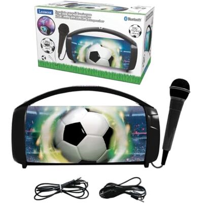 Lexibook , Fußball, Bluetooth-Lautsprecher mit Mikro, BTP585FOZLXB Tragbar, kabelgebundenes Mikro inklusive, Akku, für Kinder ab 6 Jahren Lexibook , Fußball, Bluetooth-Lautsprecher mit Mikro, BTP585FOZLXB Tragbar, kabelgebundenes Mikro inklusive, Akku, für Kinder ab 6 Jahren