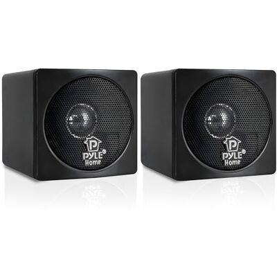 Pyle Passive Lautsprecher- Paar, 100W Regallautsprecher, 8ohm 3 Zoll, Full Range Speakers für Heimkino, Wandmontage und Stereoanlagen, Schwarz Pyle Passive Lautsprecher- Paar, 100W Regallautsprecher, 8ohm 3 Zoll, Full Range Speakers für Heimkino, Wandmontage und Stereoanlagen, Schwarz