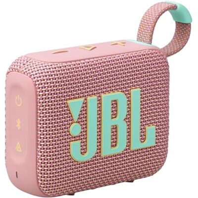 JBL Go 4 in Pink – Tragbare Bluetooth-Lautsprecher-Box mit Pro Sound, tiefem Bass und Playtime-Boost-Funktion – Wasserfest und staubfest – 7 h Laufzeit JBL Go 4 in Pink – Tragbare Bluetooth-Lautsprecher-Box mit Pro Sound, tiefem Bass und Playtime-Boost-Funktion – Wasserfest und staubfest – 7 h Laufzeit