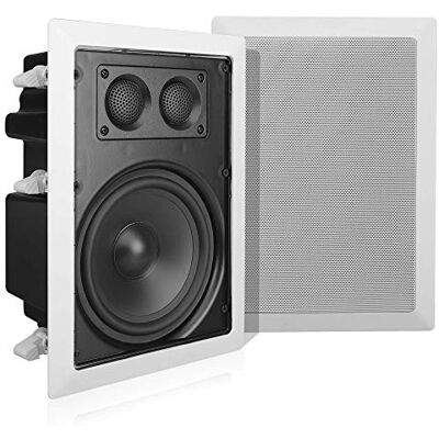 Pyle Wand-/Deckenlautsprecher, Titan-Hochtöner, echter Stereo-Sound, 360 W 16,5 cm Langhub-Tieftöner, einfache Unterputzmontage, ideal für Mehrraum-Beschallung & Heimkino Pyle Wand-/Deckenlautsprecher, Titan-Hochtöner, echter Stereo-Sound, 360 W 16,5 cm Langhub-Tieftöner, einfache Unterputzmontage, ideal für Mehrraum-Beschallung & Heimkino