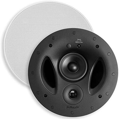 Polk Audio 90-RT 3-Wege-Deckenlautsprecher – Die Vanishing-Serie, perfekt für Netz-, Rück- oder Seitenumgebungen, lackierbares, hauchdünnes transparentes Gitter, Dual-Band-Pass-Bass-Ports für niedrige Polk Audio 90-RT 3-Wege-Deckenlautsprecher – Die Vanishing-Serie, perfekt für Netz-, Rück- oder Seitenumgebungen, lackierbares, hauchdünnes transparentes Gitter, Dual-Band-Pass-Bass-Ports für niedrige