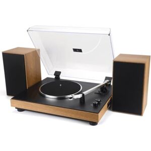 Majestic TT 54 Vintage Plattenspieler 33/45 Umdrehungen, kabellos, USB-Eingang, Externe Stereo-Lautsprecher, 30 W, Cinch-Audioausgang Majestic TT 54 Vintage Plattenspieler 33/45 Umdrehungen, kabellos, USB-Eingang, Externe Stereo-Lautsprecher, 30 W, Cinch-Audioausgang