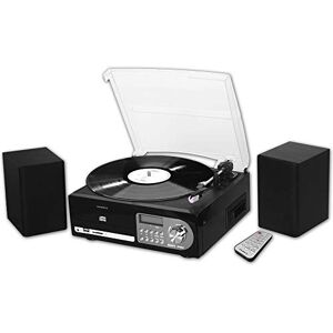 Majestic TT 38R CD TP USB SD Plattenspieler 33/45/78 U/min, CD/MP3-Player, Kassette, USB/SD Recorder, schwarz Majestic TT 38R CD TP USB SD Plattenspieler 33/45/78 U/min, CD/MP3-Player, Kassette, USB/SD Recorder, schwarz