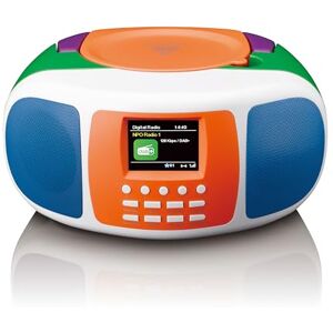 Lenco SCD-861KIDS Tragbares DAB+/FM-Radio für Kinder mit Bluetooth® 5.3, CD-Player, Stereo-Sound, Farbdisplay, Weckfunktion, Akku- & Netzbetrieb, AUX & Kopfhöreranschluss Buntes Design Lenco SCD-861KIDS Tragbares DAB+/FM-Radio für Kinder mit Bluetooth® 5.3, CD-Player, Stereo-Sound, Farbdisplay, Weckfunktion, Akku- & Netzbetrieb, AUX & Kopfhöreranschluss Buntes Design