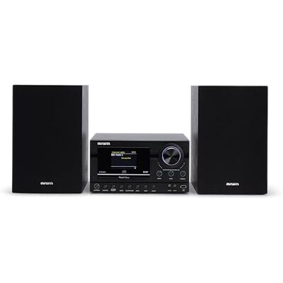 Aiwa MSBTU-900DAB HiFi-System, 100 W RMS, Bluetooth 5.2 mit WLAN, Internetradio, Dab+, FM RDS, CD MP3, USB, HDMI ARC, Phono-Eingang, Optisch und Fernbedienung Aiwa MSBTU-900DAB HiFi-System, 100 W RMS, Bluetooth 5.2 mit WLAN, Internetradio, Dab+, FM RDS, CD MP3, USB, HDMI ARC, Phono-Eingang, Optisch und Fernbedienung