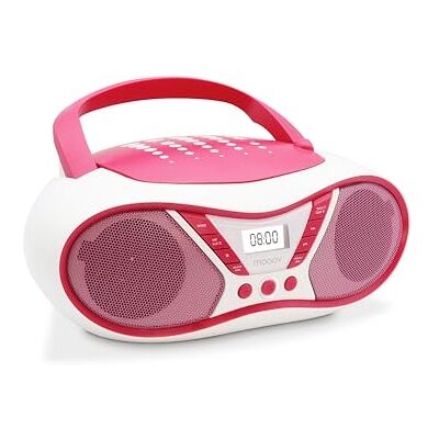 Mooov Pink CD-Player mit FM Radio und USB-Anschluss - CD Player Mooov Pink CD-Player mit FM Radio und USB-Anschluss - CD Player