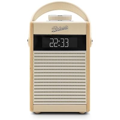 Roberts Radio Rambler Midi Retro-Radiowecker, tragbar, Dab+/FM/Bluetooth, cremefarben Roberts Radio Rambler Midi Retro-Radiowecker, tragbar, Dab+/FM/Bluetooth, cremefarben
