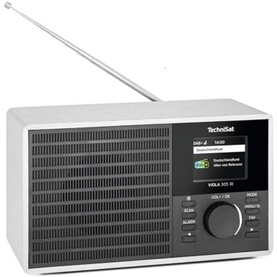 TechniSat Viola 305 IR – Internetradio mit DAB+, UKW Bluetooth Audiostreaming, 8 Watt (RMS), dimmbares 2,4 Zoll Farbdisplay, AUX in, Kopfhöreranschluss, Silber TechniSat Viola 305 IR – Internetradio mit DAB+, UKW Bluetooth Audiostreaming, 8 Watt (RMS), dimmbares 2,4 Zoll Farbdisplay, AUX in, Kopfhöreranschluss, Silber