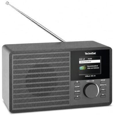 TechniSat Viola 305 IR – Internetradio mit DAB+, UKW Bluetooth Audiostreaming, 8 Watt (RMS), dimmbares 2,4 Zoll Farbdisplay, AUX in, Kopfhöreranschluss, Schwarz TechniSat Viola 305 IR – Internetradio mit DAB+, UKW Bluetooth Audiostreaming, 8 Watt (RMS), dimmbares 2,4 Zoll Farbdisplay, AUX in, Kopfhöreranschluss, Schwarz