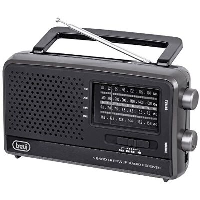 Trevi 0074600 Tragbares Radio, Schwarz Trevi 0074600 Tragbares Radio, Schwarz