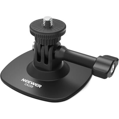 NEEWER Klebehalterung kompatibel mit Insta 360 GoPro DJI AKASO Action Cam, 180° neigbarer flexibler Auto Helmhalter Mount Basisadapter für POV Videoaufnahmen Live Streaming, für 1/4Zoll Zubehör, CA159 NEEWER Klebehalterung kompatibel mit Insta 360 GoPro DJI AKASO Action Cam, 180° neigbarer flexibler Auto Helmhalter Mount Basisadapter für POV Videoaufnahmen Live Streaming, für 1/4Zoll Zubehör, CA159