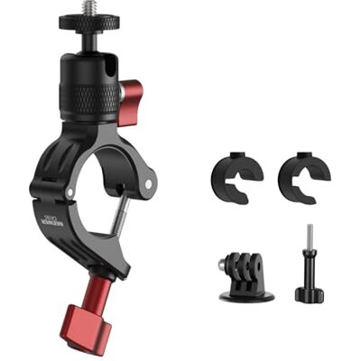 NEEWER Motorrad Lenkerhalterung kompatibel mit GoPro DJI Insta360, CA165 Action Kamera Zubehör, Lenker Stangenklemme mit 360° Drehung, für POV Videoaufnahmen NEEWER Motorrad Lenkerhalterung kompatibel mit GoPro DJI Insta360, CA165 Action Kamera Zubehör, Lenker Stangenklemme mit 360° Drehung, für POV Videoaufnahmen