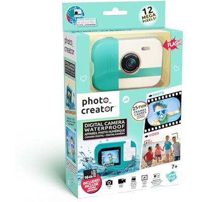 Canal Toys Photo Creator – Kinder Kamera Waterproof IP68 – bis 3 m wasserdicht + schwimmend – Foto & Video, Selfie-Modus – 16 GB microSD Karte inkl. – 2" LCD, Filter & Rahmen – USB-C CLK079 Canal Toys Photo Creator – Kinder Kamera Waterproof IP68 – bis 3 m wasserdicht + schwimmend – Foto & Video, Selfie-Modus – 16 GB microSD Karte inkl. – 2" LCD, Filter & Rahmen – USB-C CLK079