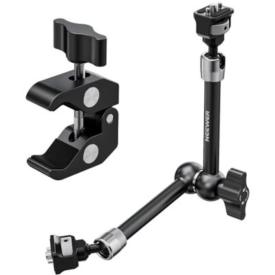 NEEWER 11" Gelenk Magic Arm Clamp Mount mit Super Clamp Kamera Monitor Halterung 1/4" 3/8" Positionierungsstiften Löchern für DSLR Action Kamera Videoleuchte kompatibel mit SmallRig Cage, ST16C NEEWER 11" Gelenk Magic Arm Clamp Mount mit Super Clamp Kamera Monitor Halterung 1/4" 3/8" Positionierungsstiften Löchern für DSLR Action Kamera Videoleuchte kompatibel mit SmallRig Cage, ST16C