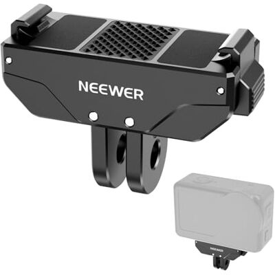 NEEWER Magnetische Schnellwechselhalterung, kompatibel nur mit DJI Osmo Action 6, mit universellem Schnellwechsel Action Camera Adapter und 1/4" Gewinde für Zubehör, AC071 (schwarz) NEEWER Magnetische Schnellwechselhalterung, kompatibel nur mit DJI Osmo Action 6, mit universellem Schnellwechsel Action Camera Adapter und 1/4" Gewinde für Zubehör, AC071 (schwarz)