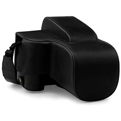 MegaGear Schutzhülle aus Kunstleder kompatibel mit Nikon Coolpix P950 Schwarz MegaGear Schutzhülle aus Kunstleder kompatibel mit Nikon Coolpix P950 Schwarz