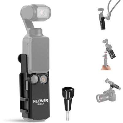 NEEWER BASICS Extension Mount Adapter Kompatibel mit DJI Osmo Pocket 3 Zubehör, Kunststoff Schutzkäfig Halterung Mikrofonhalterung Klemmständer mit Cold Shoe für Stativ Vlog Videoaufnahmen, AC017 NEEWER BASICS Extension Mount Adapter Kompatibel mit DJI Osmo Pocket 3 Zubehör, Kunststoff Schutzkäfig Halterung Mikrofonhalterung Klemmständer mit Cold Shoe für Stativ Vlog Videoaufnahmen, AC017
