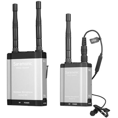 Saramonic Vlink2 Kit 1 Kabelloses 2,4 GHz Lavalier-Mikrofonsystem mit IFB Talkback, Zweikanal-Kamera-Mount-Empfänger, DK3 Lav, wasser-/schlagfestes Hartschalenkoffer und mehr Saramonic Vlink2 Kit 1 Kabelloses 2,4 GHz Lavalier-Mikrofonsystem mit IFB Talkback, Zweikanal-Kamera-Mount-Empfänger, DK3 Lav, wasser-/schlagfestes Hartschalenkoffer und mehr
