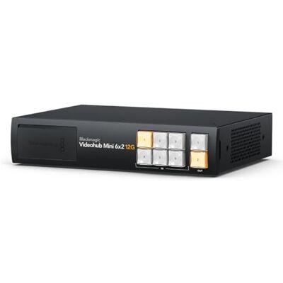 Blackmagic Design Videohub Mini 6x2 12G (BM-VHUBSMTI12G0602) Blackmagic Design Videohub Mini 6x2 12G (BM-VHUBSMTI12G0602)
