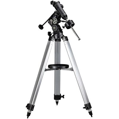 Bresser Teleskop-Montierung EQ3 mit bis zu 5 kg Tragfähigkeit, Universal-GP-Level-Prismenaufnahme und höhenverstellbarem Aluminium-Dreibeinstativ, Silber Bresser Teleskop-Montierung EQ3 mit bis zu 5 kg Tragfähigkeit, Universal-GP-Level-Prismenaufnahme und höhenverstellbarem Aluminium-Dreibeinstativ, Silber