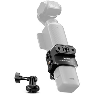 NEEWER Pocket 3 Käfig Gimbal Videoaufzeichnung Gerät aus Aluminiumlegierung mit Action Kamera Verlängerung Adapter, 1/4" Gewinde, Cold Shoe, kompatibel mit DJI Osmo Pocket 3 Creator Combo AC009 NEEWER Pocket 3 Käfig Gimbal Videoaufzeichnung Gerät aus Aluminiumlegierung mit Action Kamera Verlängerung Adapter, 1/4" Gewinde, Cold Shoe, kompatibel mit DJI Osmo Pocket 3 Creator Combo AC009