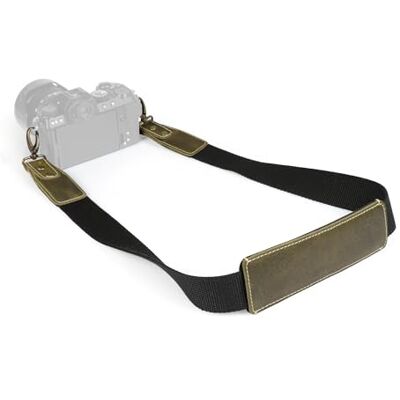 MegaGear Canvas & Echter Leder Verstellbarer Schulter- oder Nackengurt mit Pad MegaGear Canvas & Echter Leder Verstellbarer Schulter- oder Nackengurt mit Pad