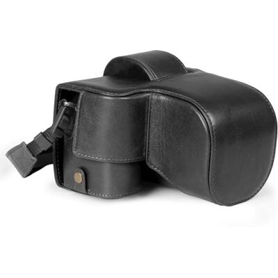 MegaGear Echtleder-Kameratasche für Fujifilm X-S20 (18–55 mm) – stilvolle und schützende Tasche für Digitale Fotografie (Schwarz) MegaGear Echtleder-Kameratasche für Fujifilm X-S20 (18–55 mm) – stilvolle und schützende Tasche für Digitale Fotografie (Schwarz)