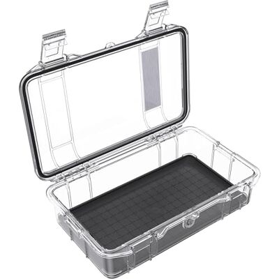 PELI M60 Micro Case Hochwertiger Schutz für wertvolle Ausrüstung und kompakte Werkzeuge; Wasser-, Staub- und bruchfest; Volumen 2 Liter; Farbe: SCHWARZ/TRANSPARENT PELI M60 Micro Case Hochwertiger Schutz für wertvolle Ausrüstung und kompakte Werkzeuge; Wasser-, Staub- und bruchfest; Volumen 2 Liter; Farbe: SCHWARZ/TRANSPARENT