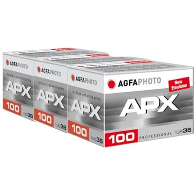 AgfaPhoto APX 100-36 Dreier Pack Schwarz/Weiß Bilderfilm AgfaPhoto APX 100-36 Dreier Pack Schwarz/Weiß Bilderfilm
