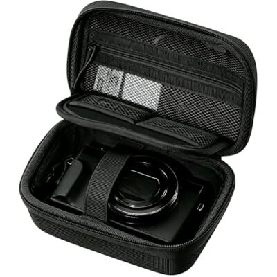 Generic CCD-Kamera-Aufbewahrungstasche for Canon G7X, Sony ZV-1F, Fuji X100VI, Ricoh GR, schützende Tragetasche, doppelschichtig, robust, leicht, schwarzer Stoff Generic CCD-Kamera-Aufbewahrungstasche for Canon G7X, Sony ZV-1F, Fuji X100VI, Ricoh GR, schützende Tragetasche, doppelschichtig, robust, leicht, schwarzer Stoff