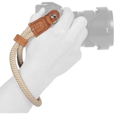 MegaGear Kamera Handschlaufe Baumwolle, Handgelenkschlaufe für DSLR SLR Kameras, Universal Kompatibilität: Canon, Nikon, Sony, UVM. Verstellbar & Sicher MegaGear Kamera Handschlaufe Baumwolle, Handgelenkschlaufe für DSLR SLR Kameras, Universal Kompatibilität: Canon, Nikon, Sony, UVM. Verstellbar & Sicher